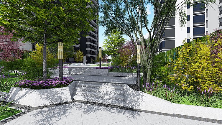 【住宅区景观设计】梅州锦绣江山（图ZMTE4MTY0OTY4） - 景观设计 - 站酷设计师绿动园林原创素材 - 站酷ZCOOL