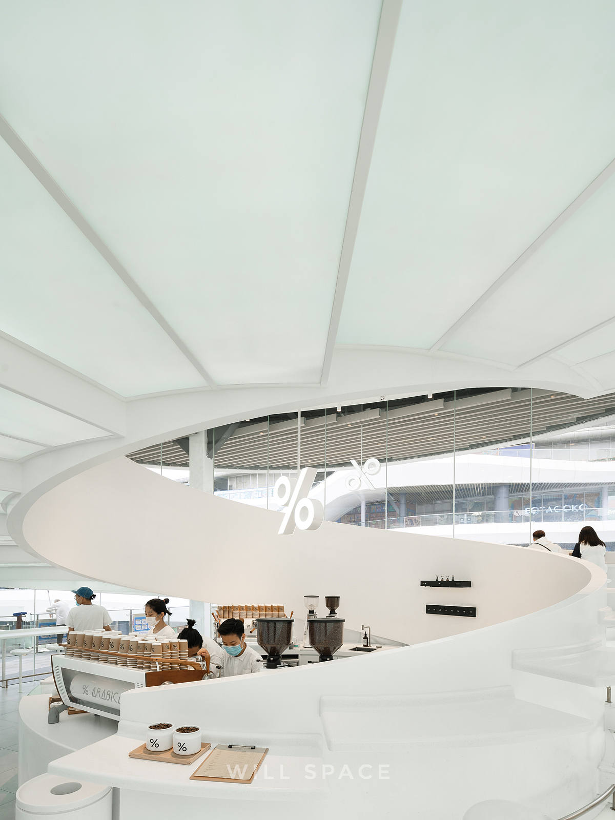 丝带教堂般的%ARABICA咖啡门店|商业空间建筑工装摄影（图ZMjY3ODgwNjEy） - 环境/建筑摄影 - 站酷设计师WILLSPACE原创素材 - 站酷ZCOOL