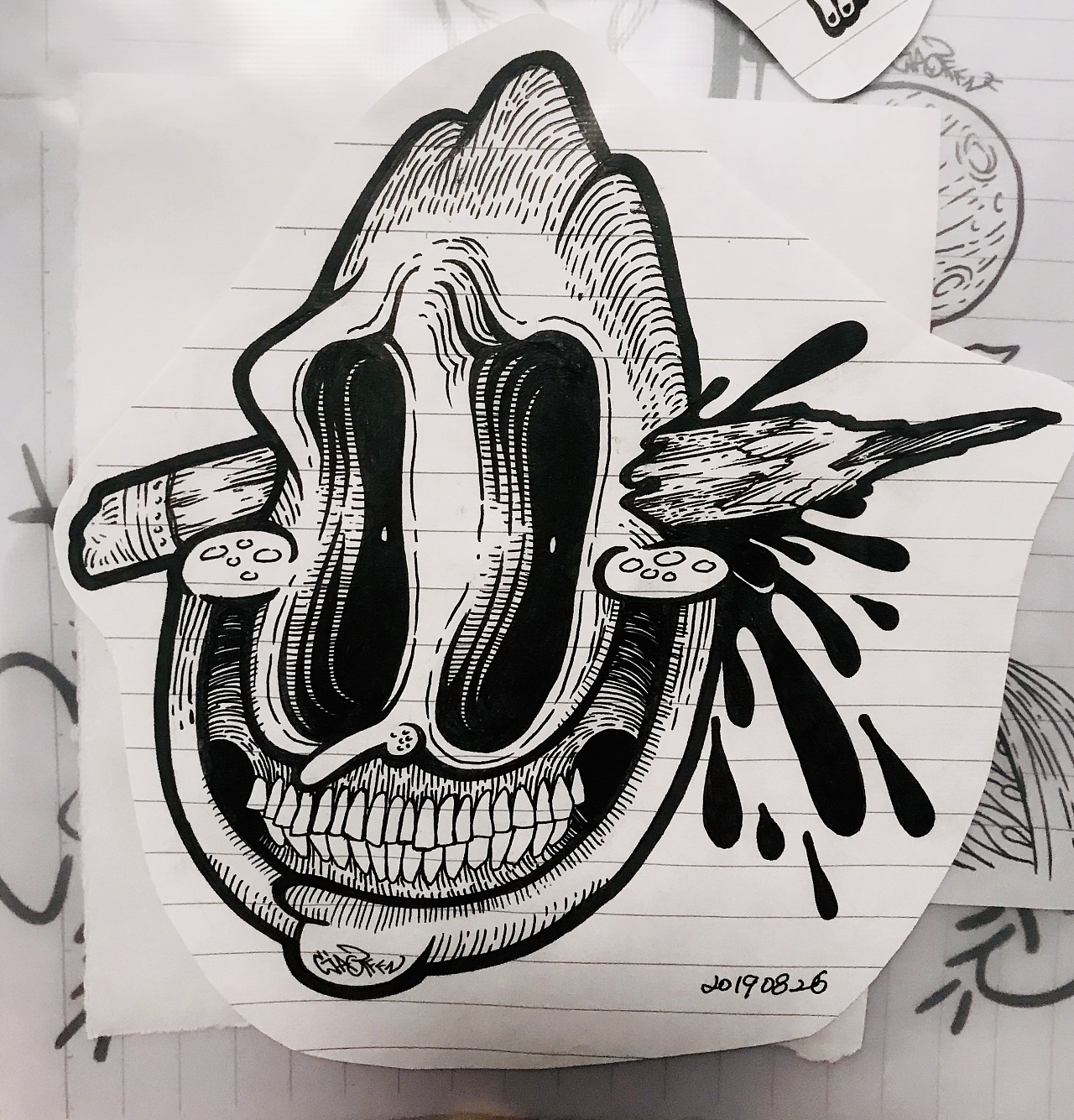 一些中性笔习作|插画|艺术插画|ciaoffen - 原创作品 - 站酷 (zcool)