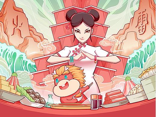 小龙坎三八女王节KV+拓展宣发