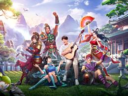 知知作品:《问道》手游三周年海报