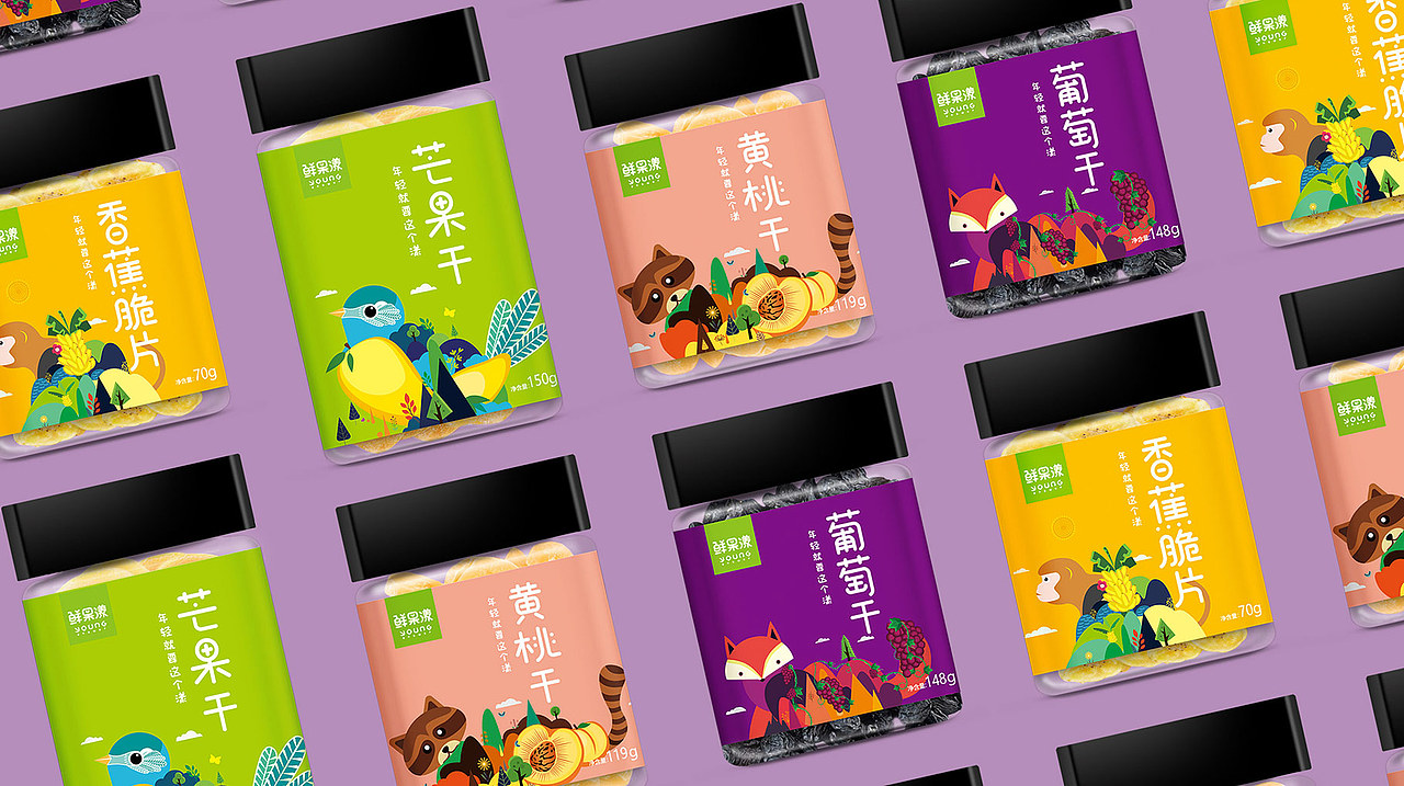  同道 & 鲜果漾 | 果干品牌LGO设计、果干包装设计