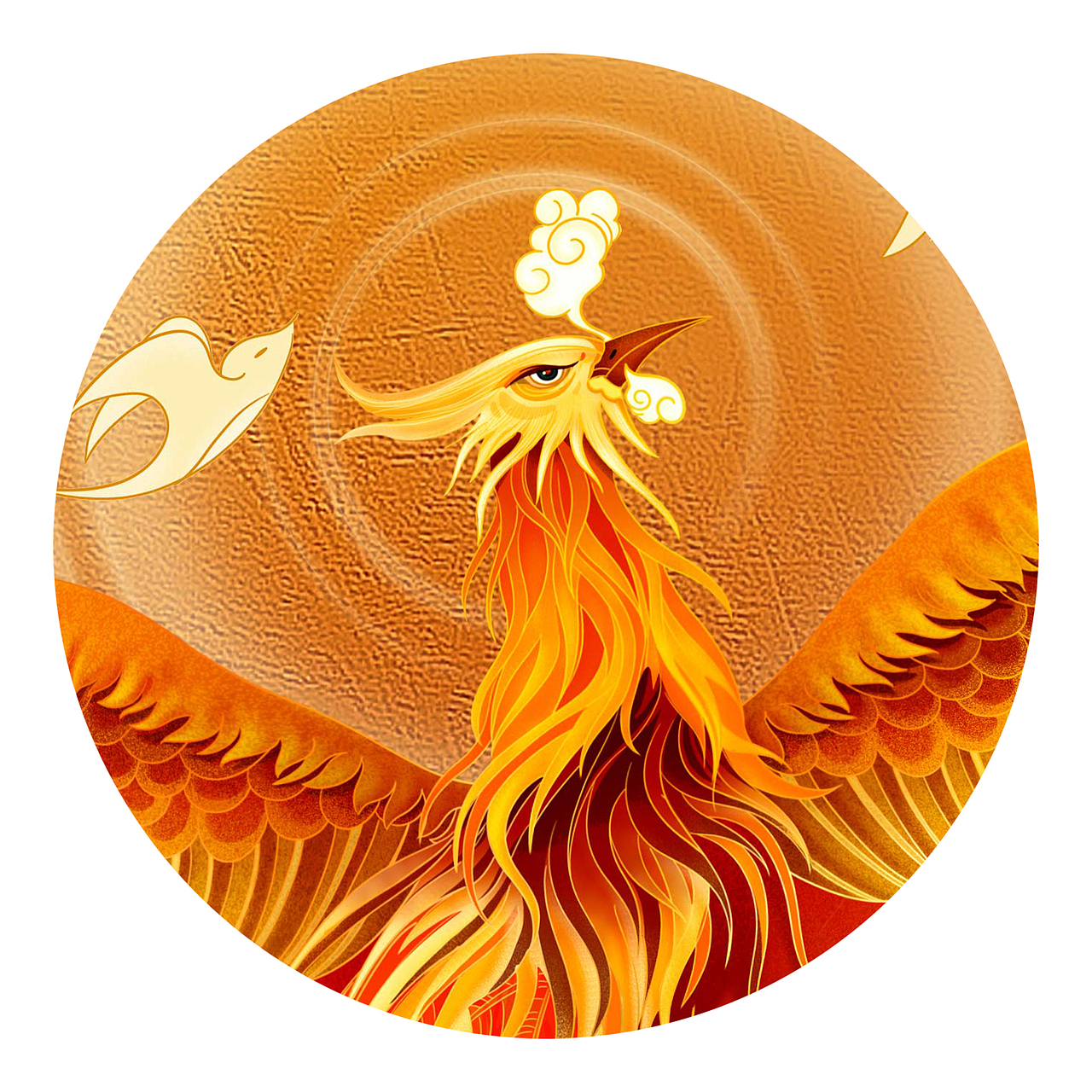 盼盼联名敦煌国潮插画礼盒设计(凤凰)