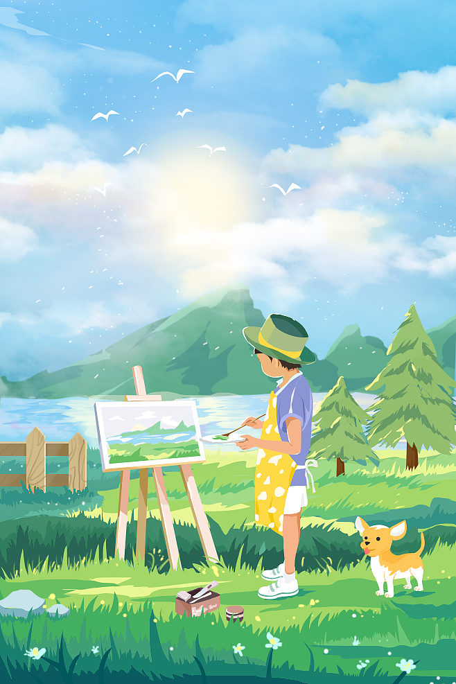 夏日时光|插画|创作习作|顾小逸 - 原创作品 - 站酷 (zcool)