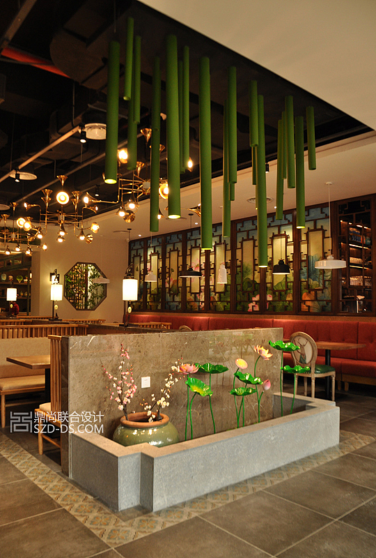 深圳李白四川料理店餐厅装潢设计(天虹店)（图ZNzgyMzA2NTI=） - 家装设计 - 站酷设计师鼎尚联合设计原创素材 - 站酷ZCOOL