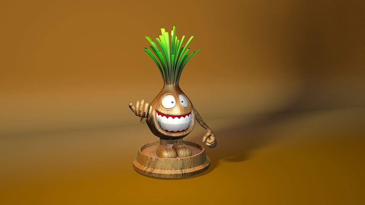 卡通IP建模--蒜头人