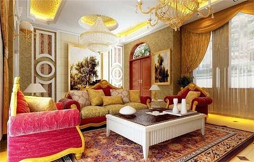 【西安盛腾美巢家装】时尚简欧客厅装修设计（图ZOTgwOTMwODQ=） - 家装设计 - 站酷设计师西安盛腾美巢家装原创素材 - 站酷ZCOOL