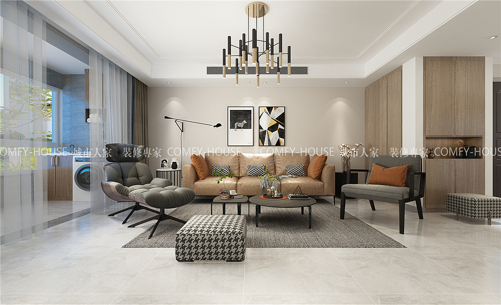 长清常春藤现代风格装修效果图-城市人家（图ZMTkyMjIyMTI4） - 家装设计 - 站酷设计师济南城市人家原创素材 - 站酷ZCOOL