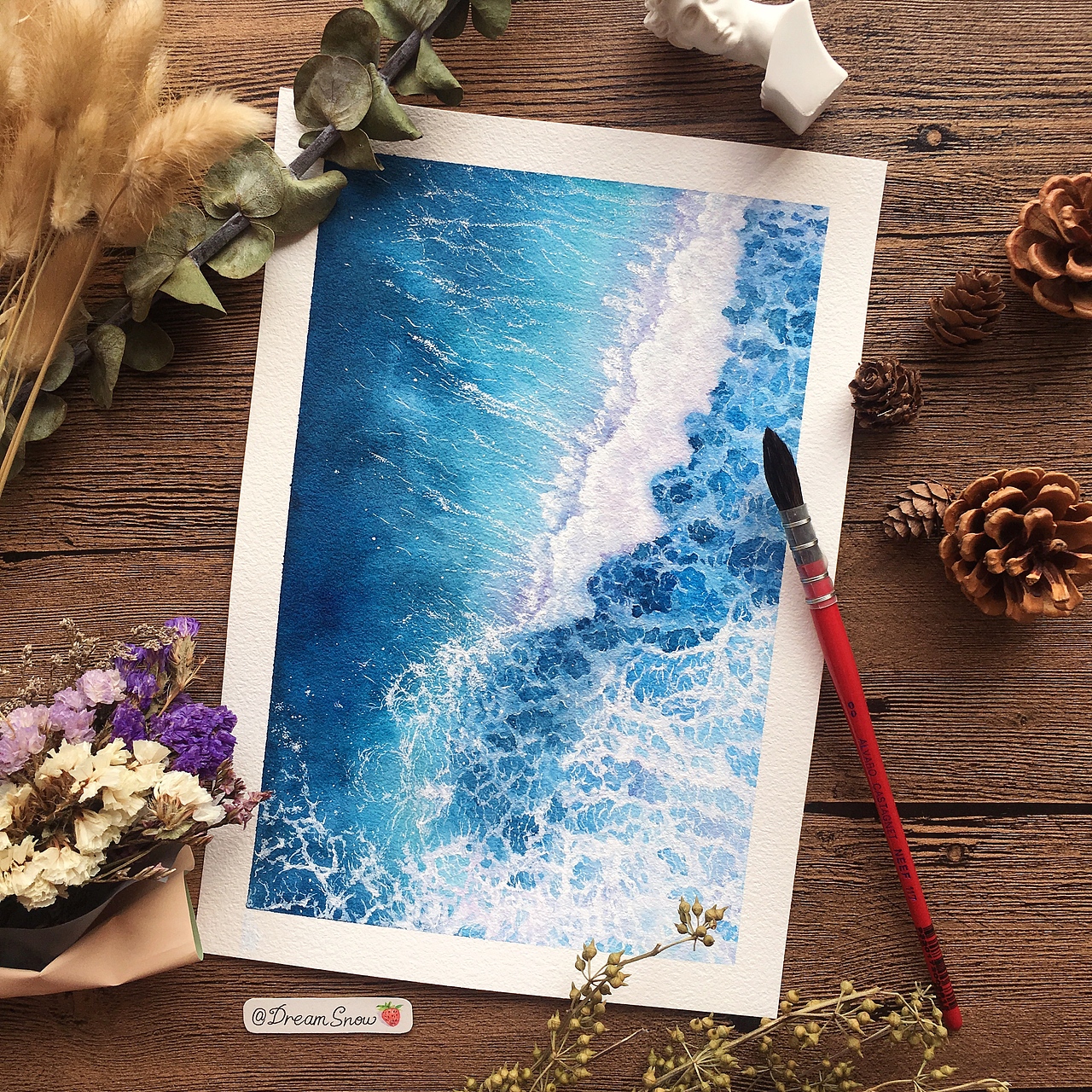 水彩海浪（2）（图ZMjA1ODY3NjEy） - 绘画 - 站酷设计师DreamSnow梦雪原创素材 - 站酷ZCOOL