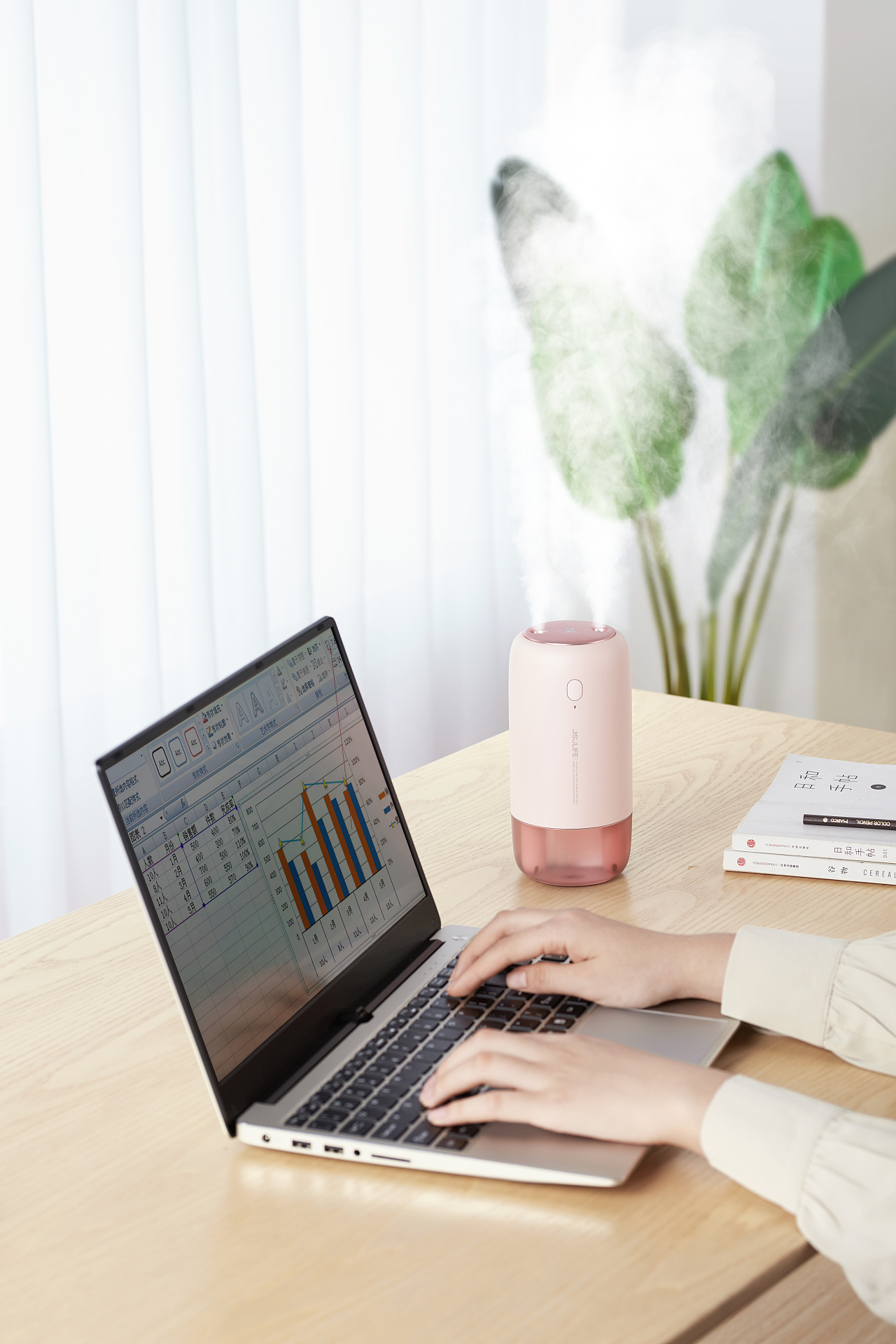 几素(JISULIFE)简润 无线双喷加湿器