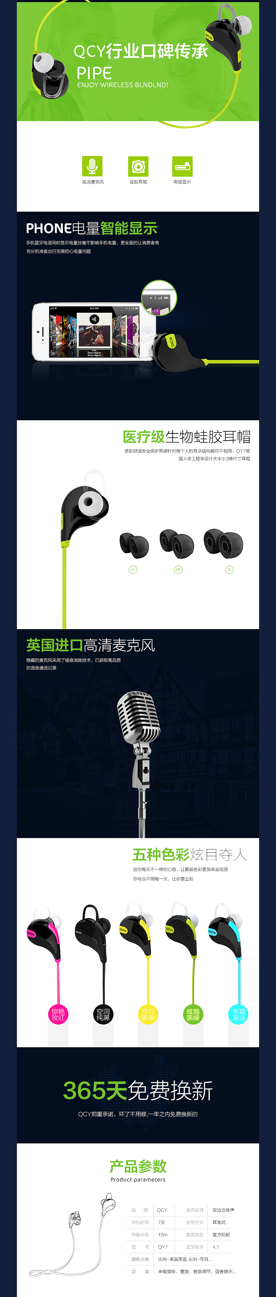 耳机详情页（图ZNzkzOTkwODQ=） - 电商 - 站酷设计师行离原创素材 - 站酷ZCOOL