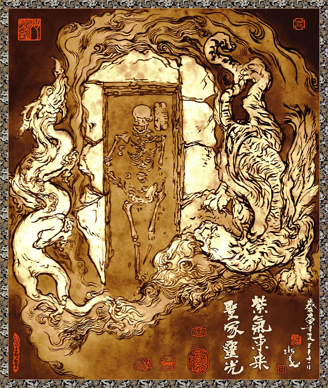 红山玉韵之：圣冢灵光，紫气东来。（图ZNjIwNjY2NDA=） - 绘画 - 站酷设计师玄瞻子宸硕钊瑀原创素材 - 站酷ZCOOL
