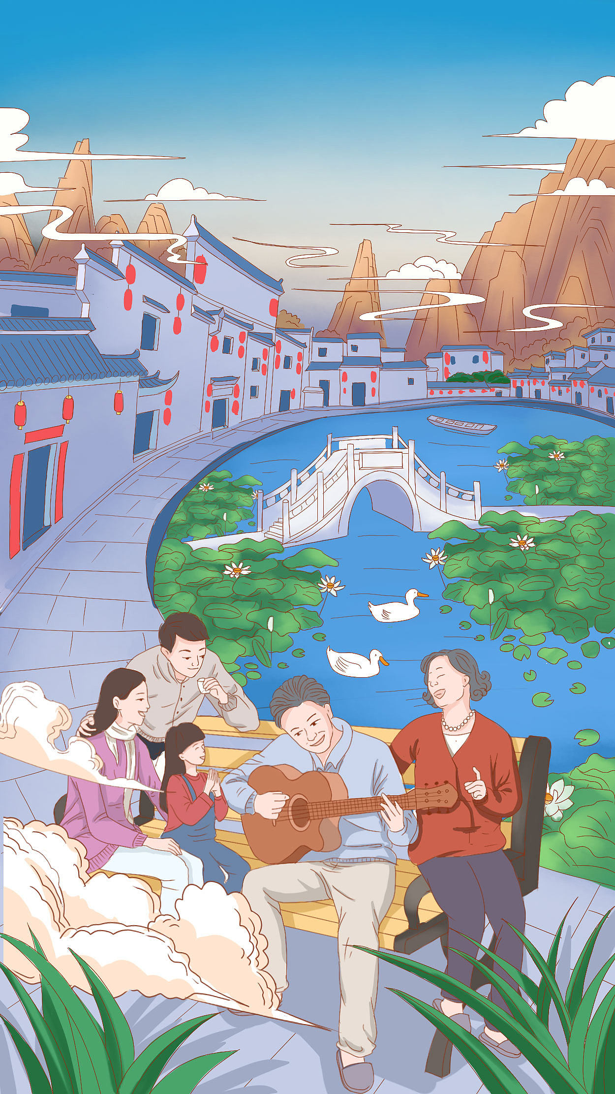 圆梦小康纪念画册（图ZMjUyOTMyNzY4） - 商业插画 - 站酷设计师RLJoy原创素材 - 站酷ZCOOL