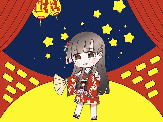 节日场景插画