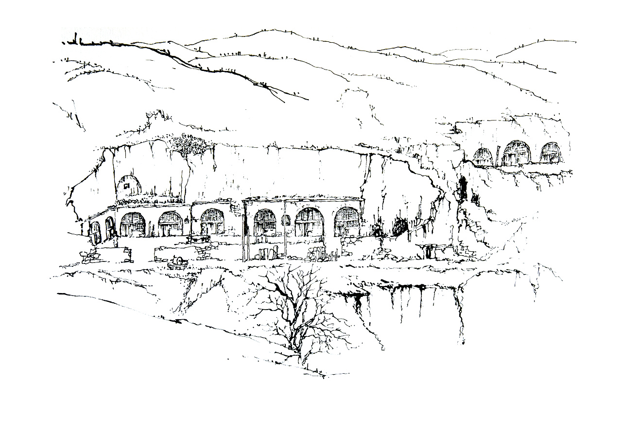 陕北风景速写——窑洞