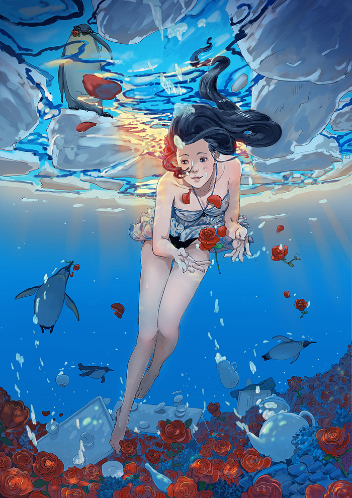 杂货，水底之人、藏以及其他（图ZMTg2OTE5NjA=） - 创作习作 - 站酷设计师麦伢原创素材 - 站酷ZCOOL