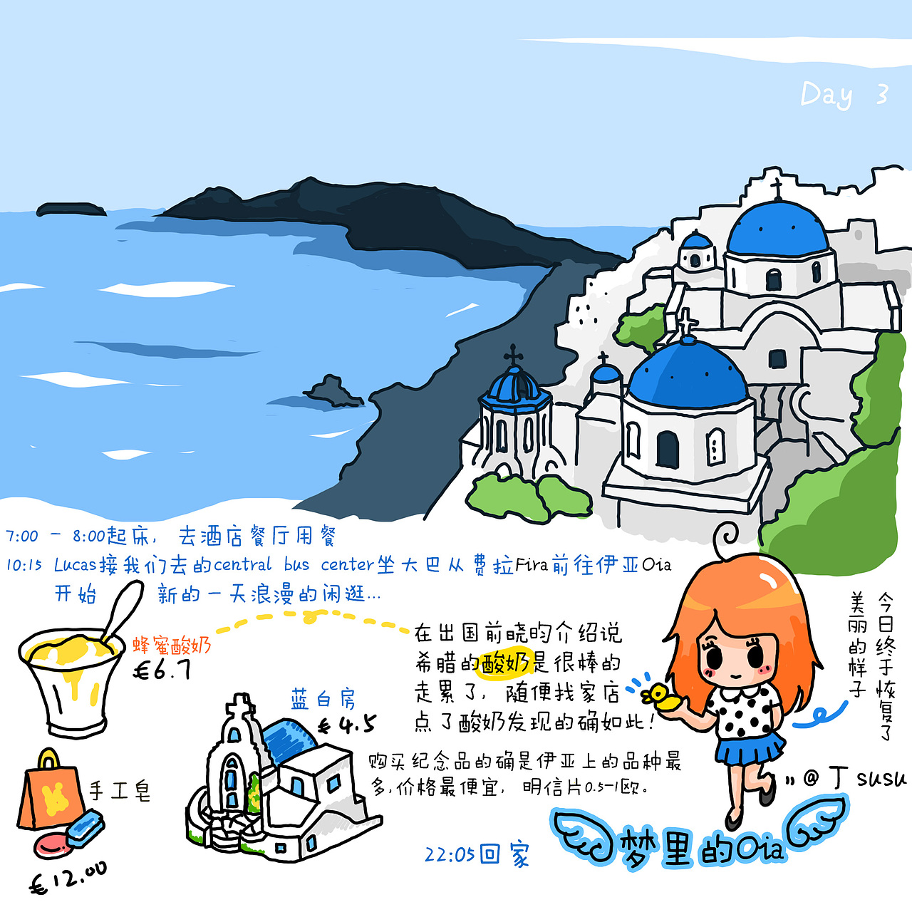 逐鹿地心小分队欧洲行手绘游记攻略_丁苏苏绘旅行-站酷zcool