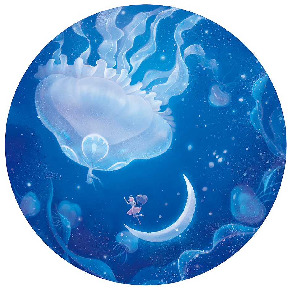 给境小仙曲奇品牌绘制的一组包装插画