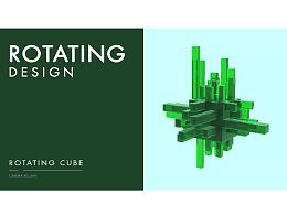 C4D作品动画建模渲染&高噪点旋转魔方