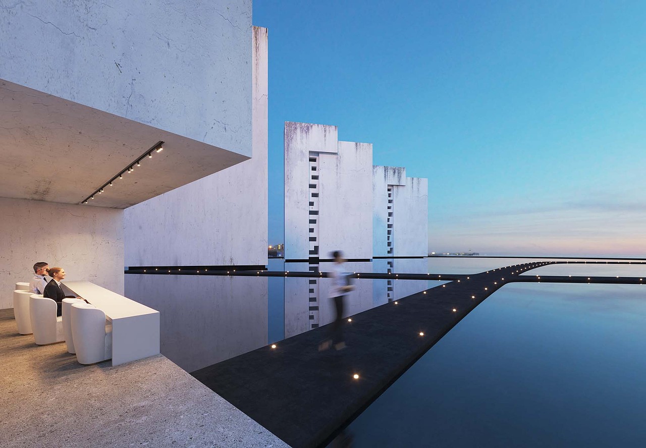 建筑表现运动模糊