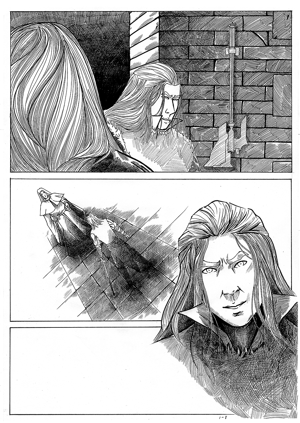 【黑暗之潮】之前的漫画线稿（图ZNTQ5ODEyMjA=） - 单幅漫画 - 站酷设计师推拉原创素材 - 站酷ZCOOL