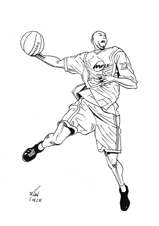 篮球漫画画法图片