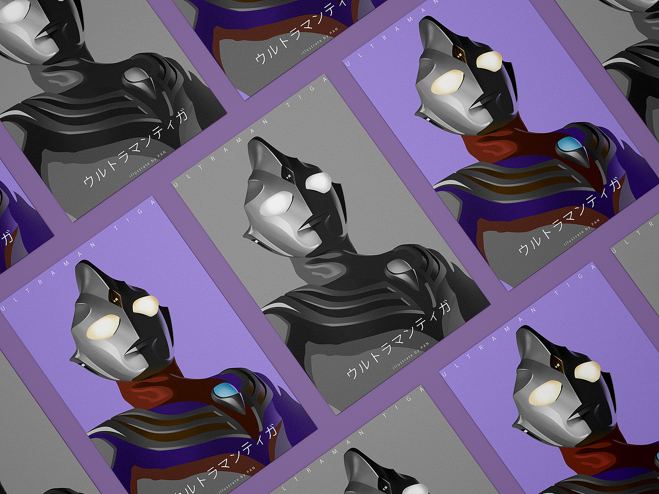 插画-迪迦奥特曼