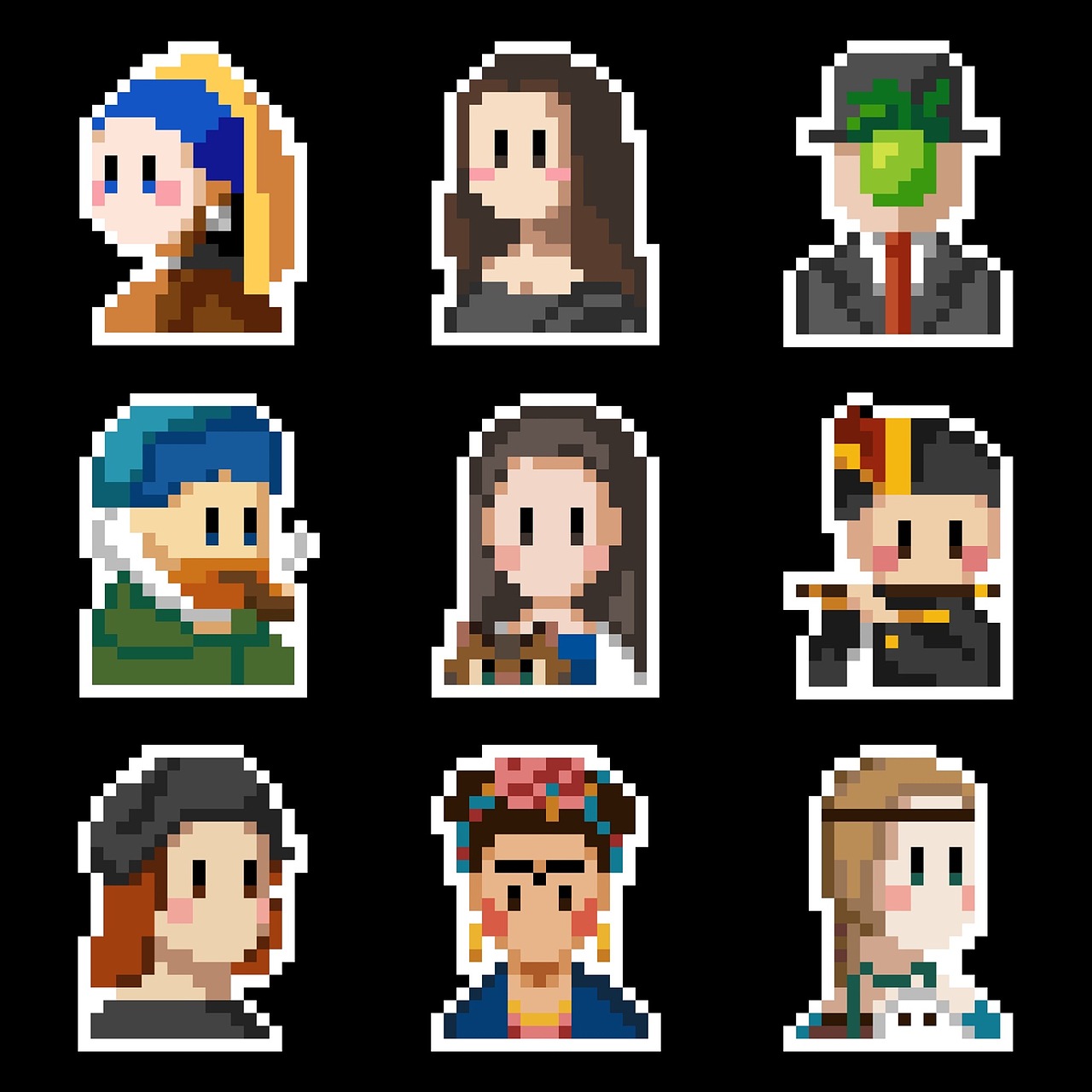 像素画名画人物篇