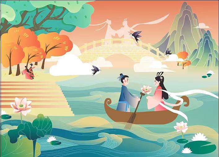 节日插画（图ZMjUxNTk1MTQw） - 商业插画 - 站酷设计师一水婆婆原创素材 - 站酷ZCOOL