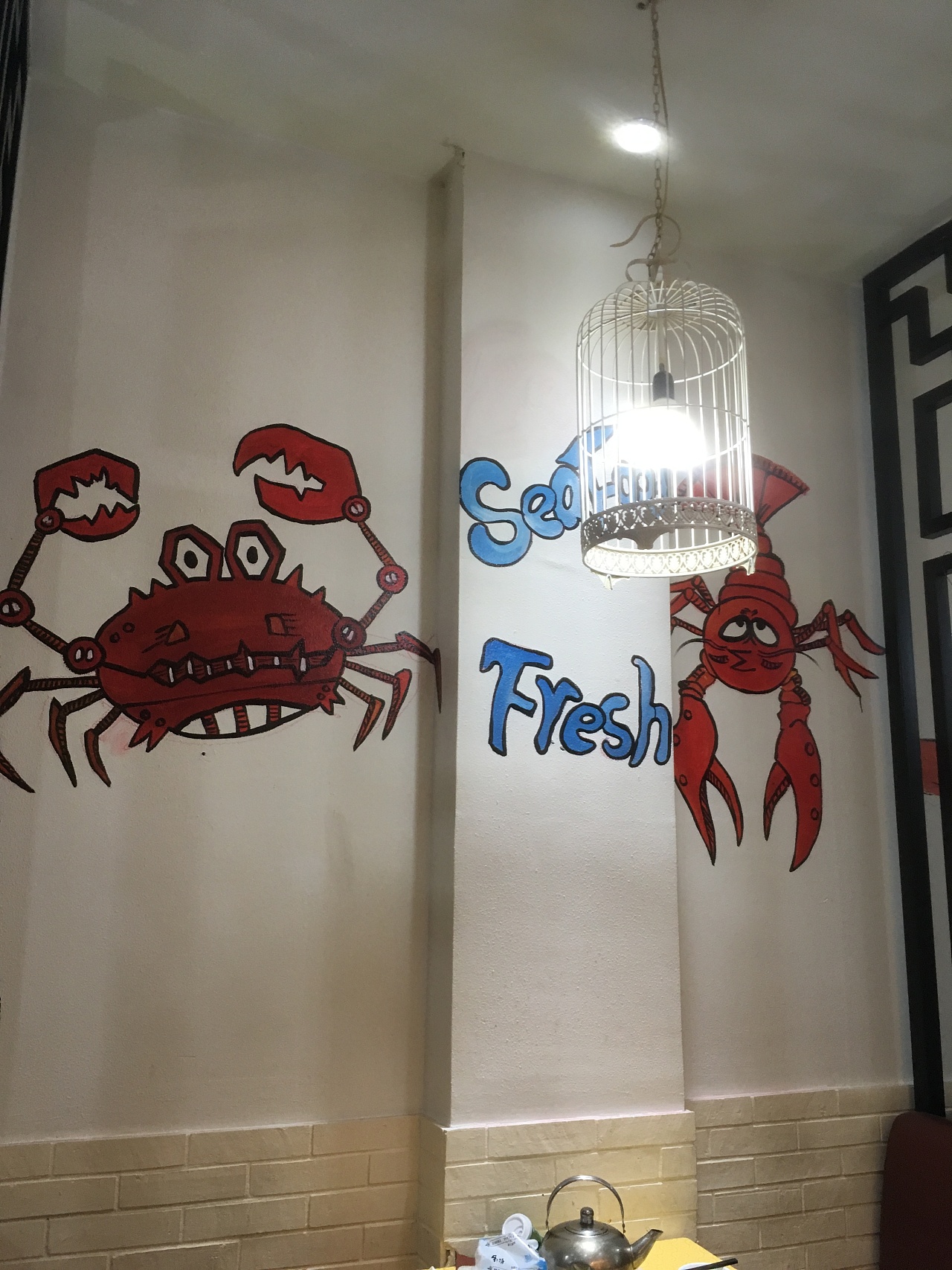 海鲜店墙绘