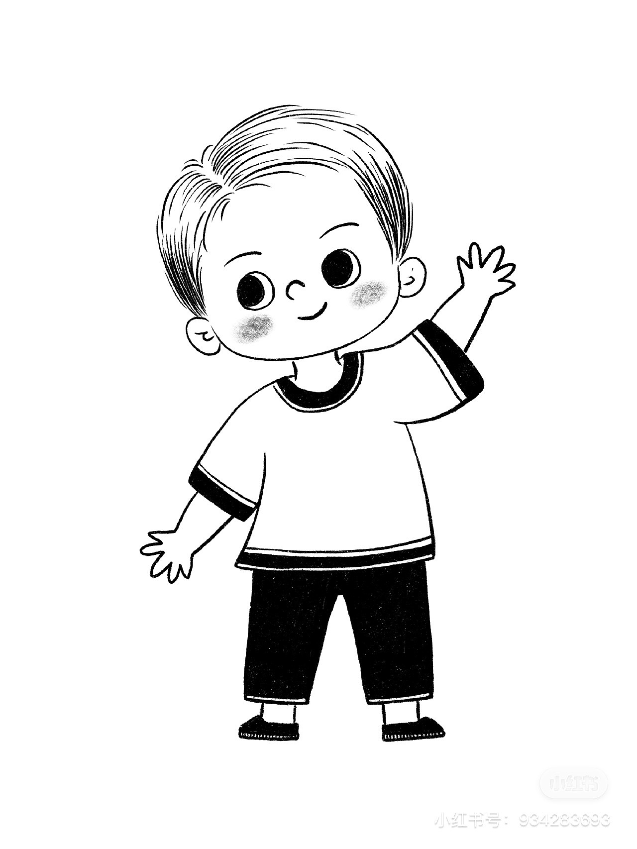 小可爱线稿（图ZMzAxMTUxOTEy） - 儿童插画 - 站酷设计师南山绘原创素材 - 站酷ZCOOL