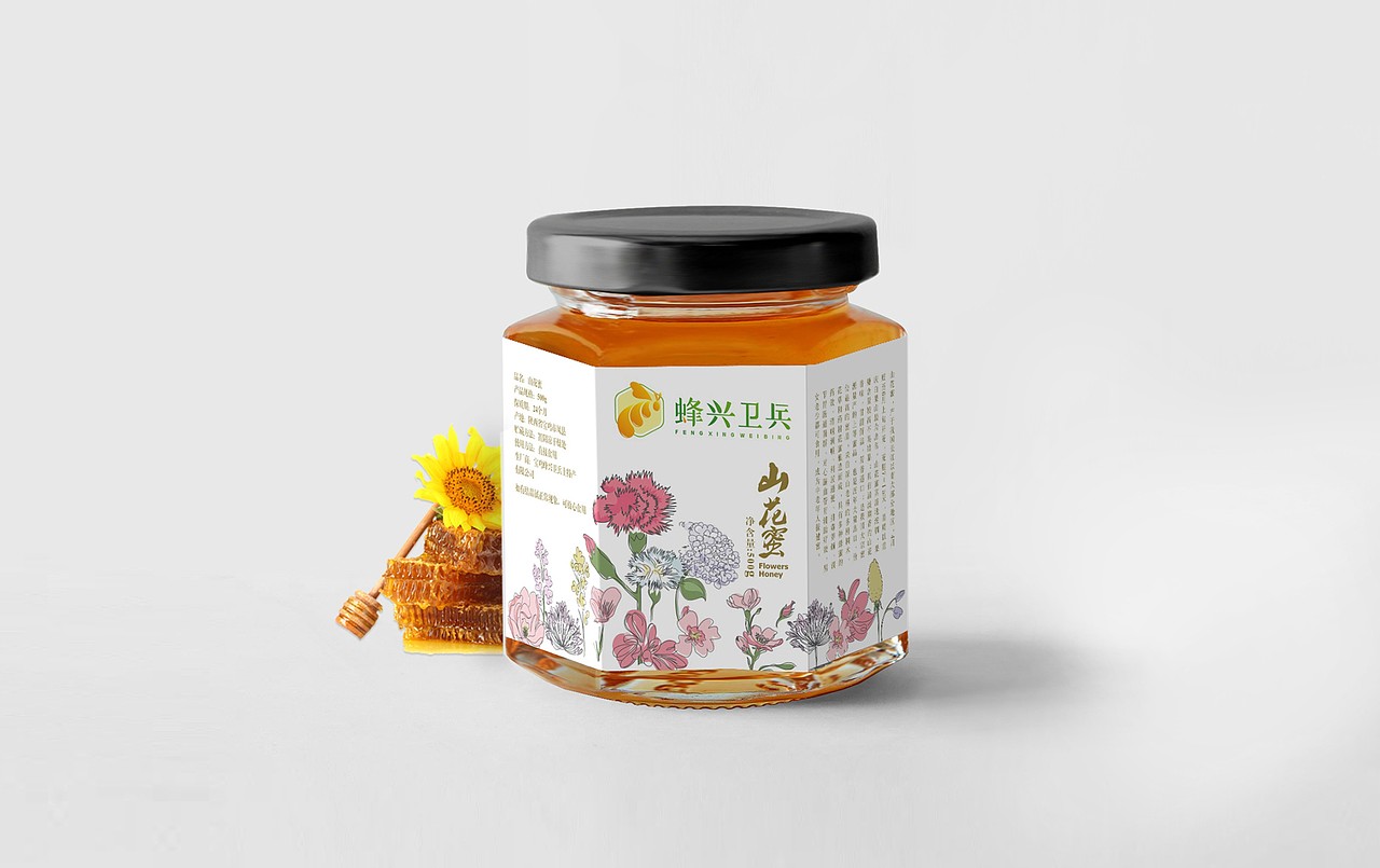 蜂蜜包装（图ZMTA0OTAyMjcy） - 包装 - 站酷设计师姜文舒1996原创素材 - 站酷ZCOOL