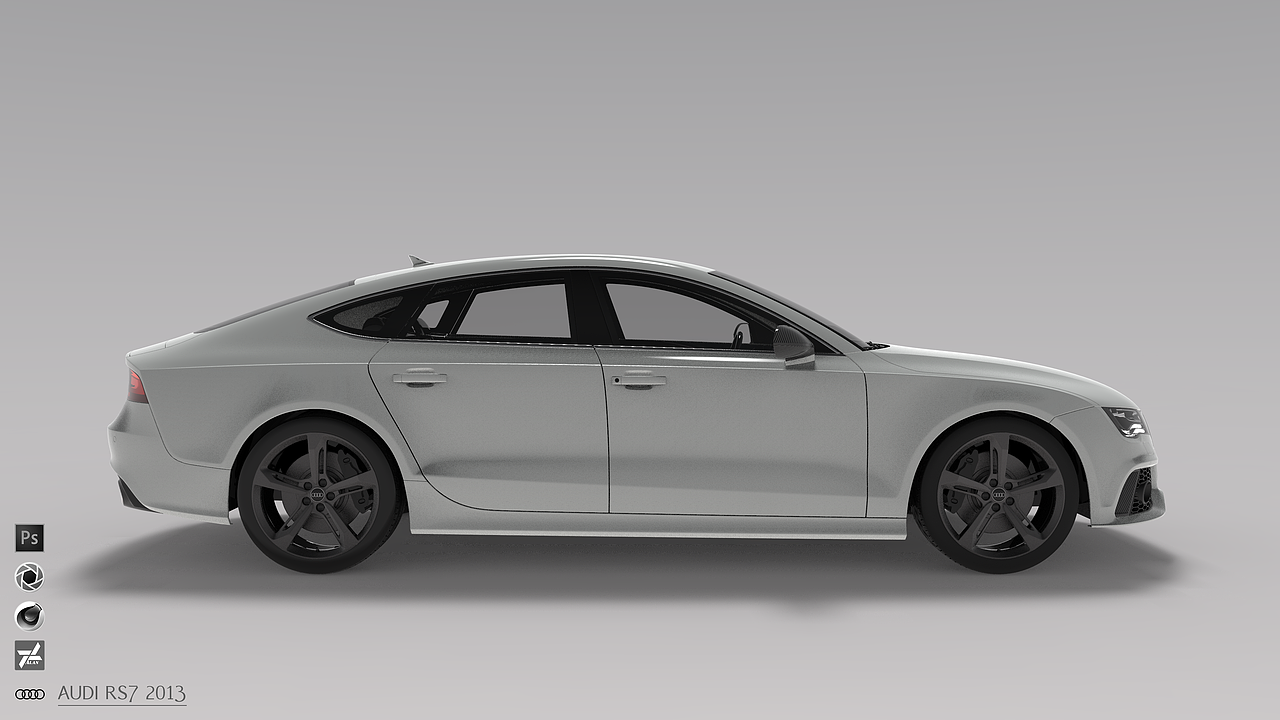Audi RS7 2013 渲染（图ZMTA1NDkxMzAw） - 机械/交通 - 站酷设计师ganjinlong原创素材 - 站酷ZCOOL