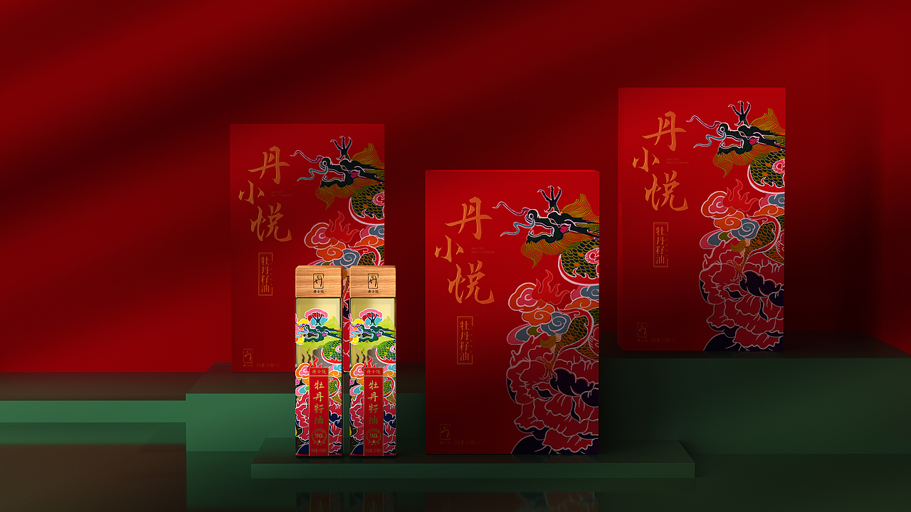 丹小悦牡丹籽油包装设计