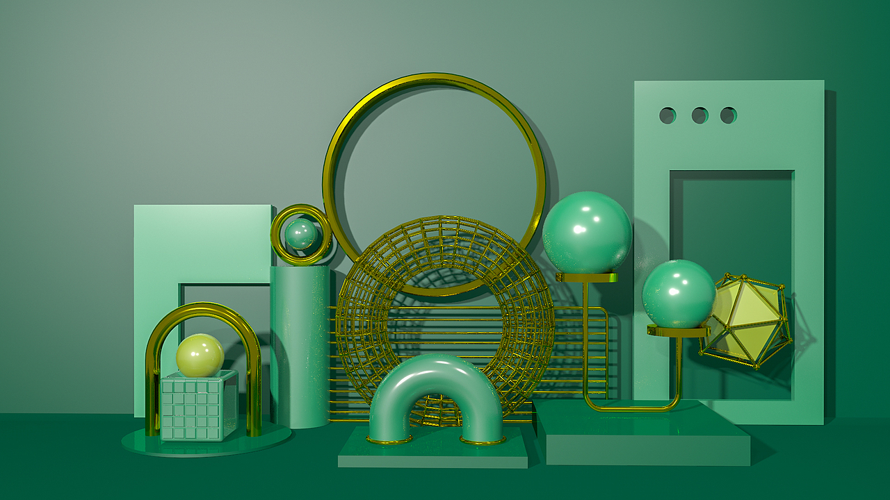 c4d场景/背景渲染