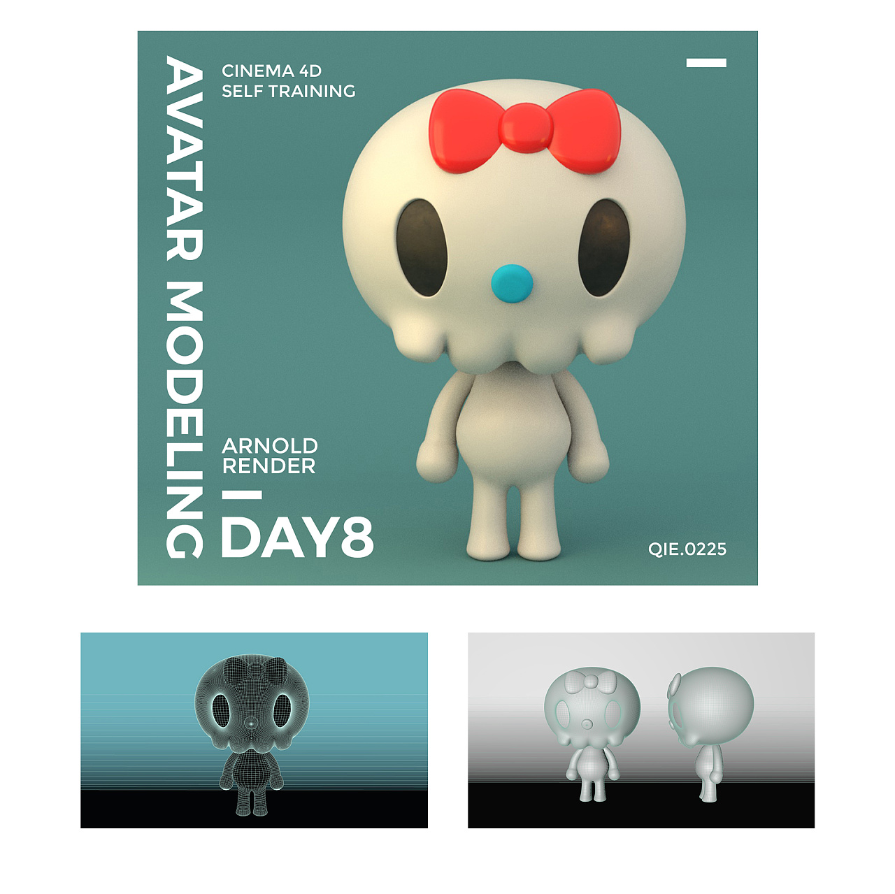 【练习】一些奇怪生物的c4d吉祥物人偶