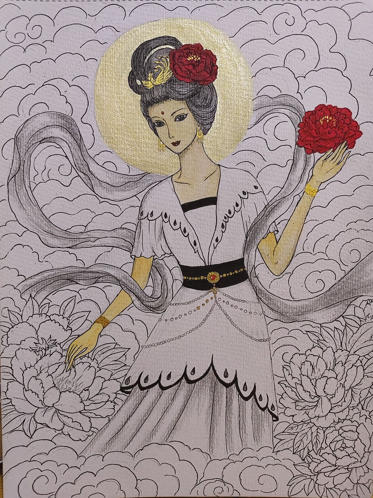 十二花神之四月牡丹花神