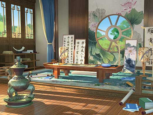 室内练习（个人主页-ZNTA4MTI3MDg=） - 游戏原画 - 站酷设计师东华拾一原创素材 - 站酷ZCOOL