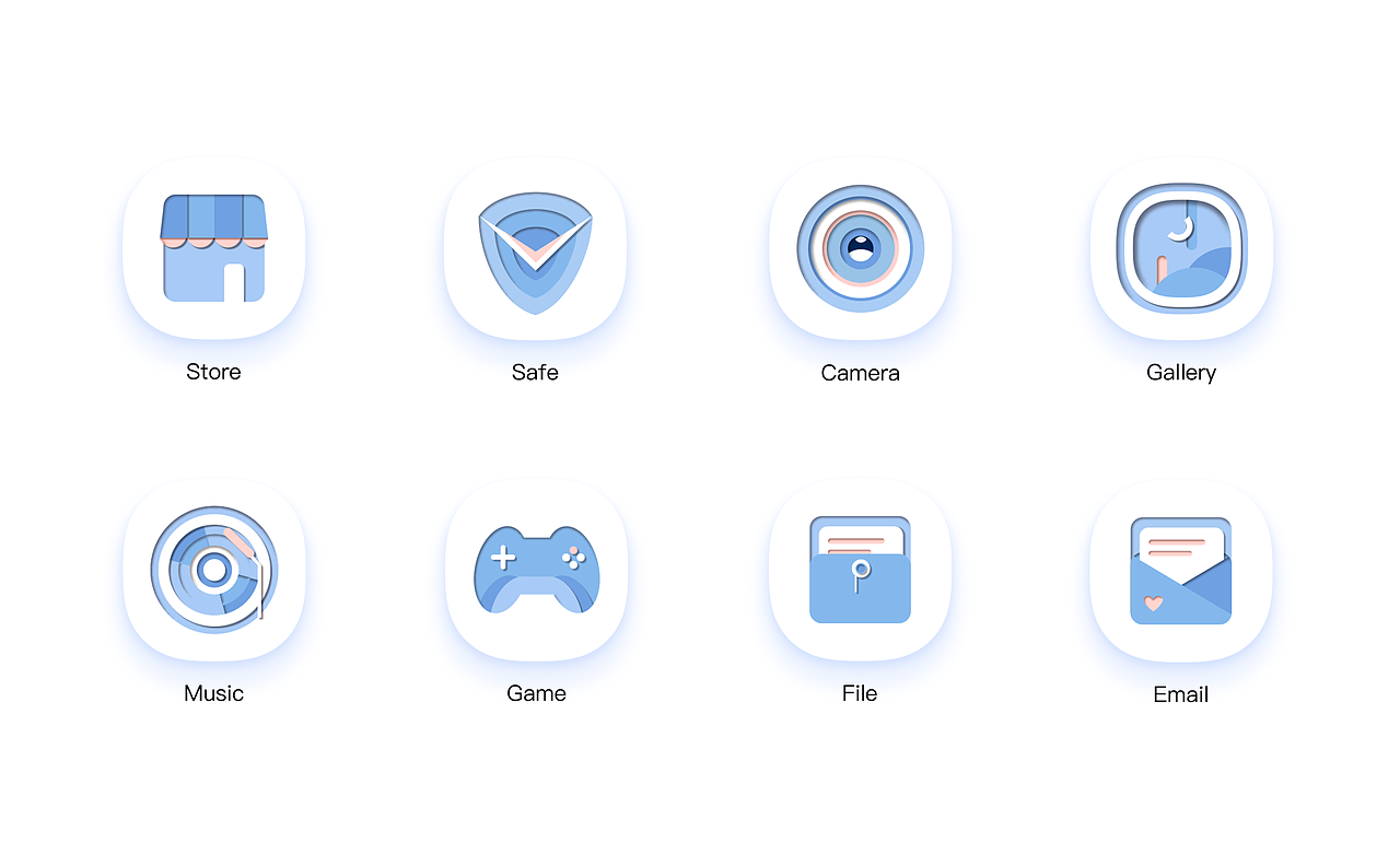 纸上视界-剪纸风手机主题图标