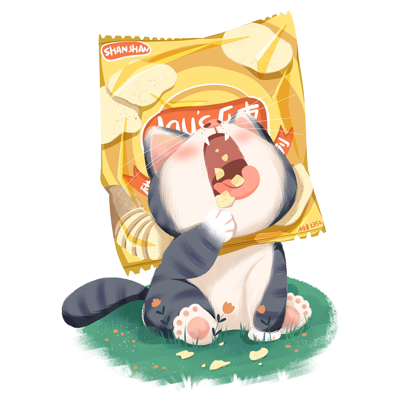 动物插画 |薯片系列