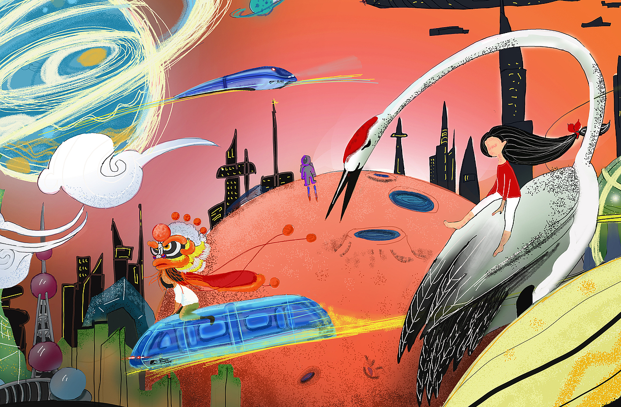 无限可能-未来城（图ZMTQ5ODg2OTY0） - 商业插画 - 站酷设计师正咚咚原创素材 - 站酷ZCOOL