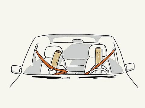 我在开车，这些都是证据...