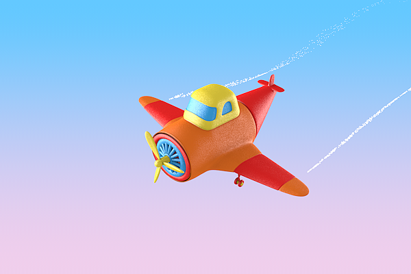 c4d小飞机模型临摹