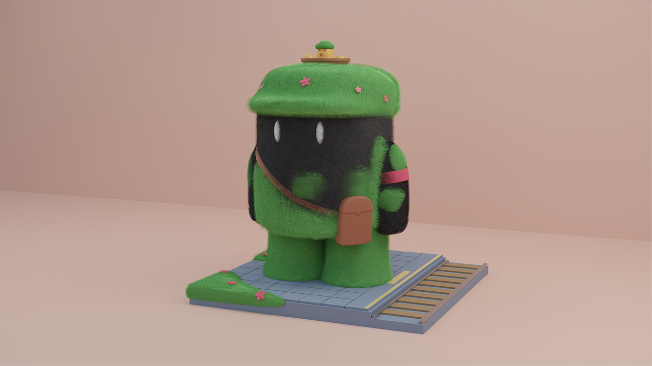 【IP设计】毛球精灵-林中车站