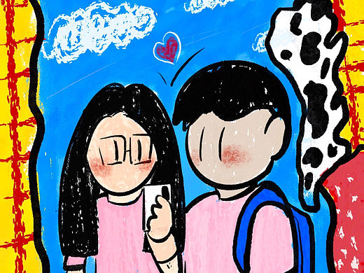 简笔涂鸦 很喜欢这种风格!