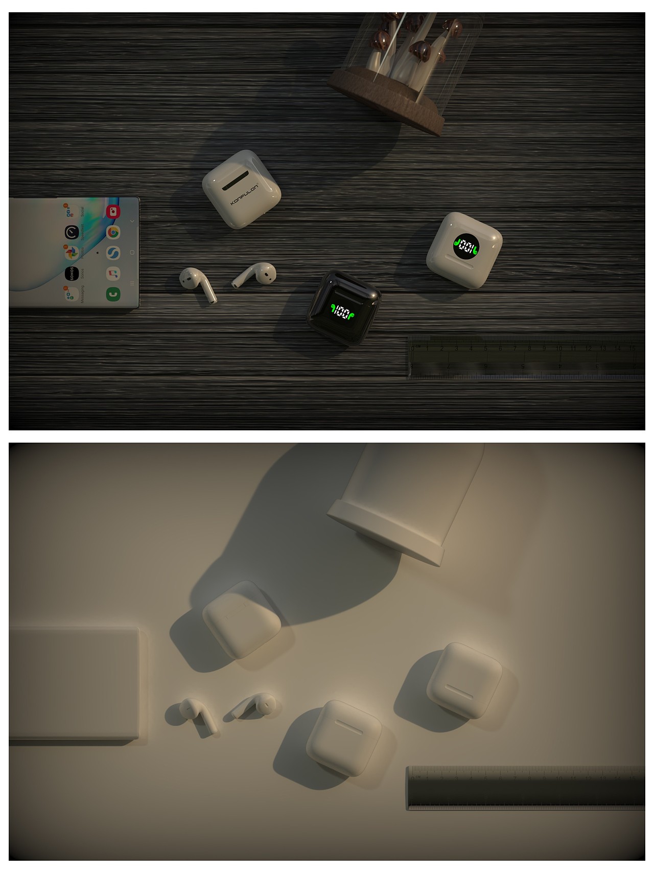 产品渲染 - 蓝牙耳机