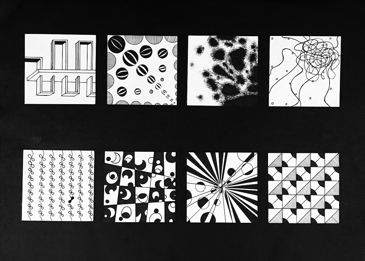 设计学类19-6班 骨骼练习 构成作业（图ZMTgzMzM0MzIw） - 图案 - 站酷设计师54DOLLY原创素材 - 站酷ZCOOL