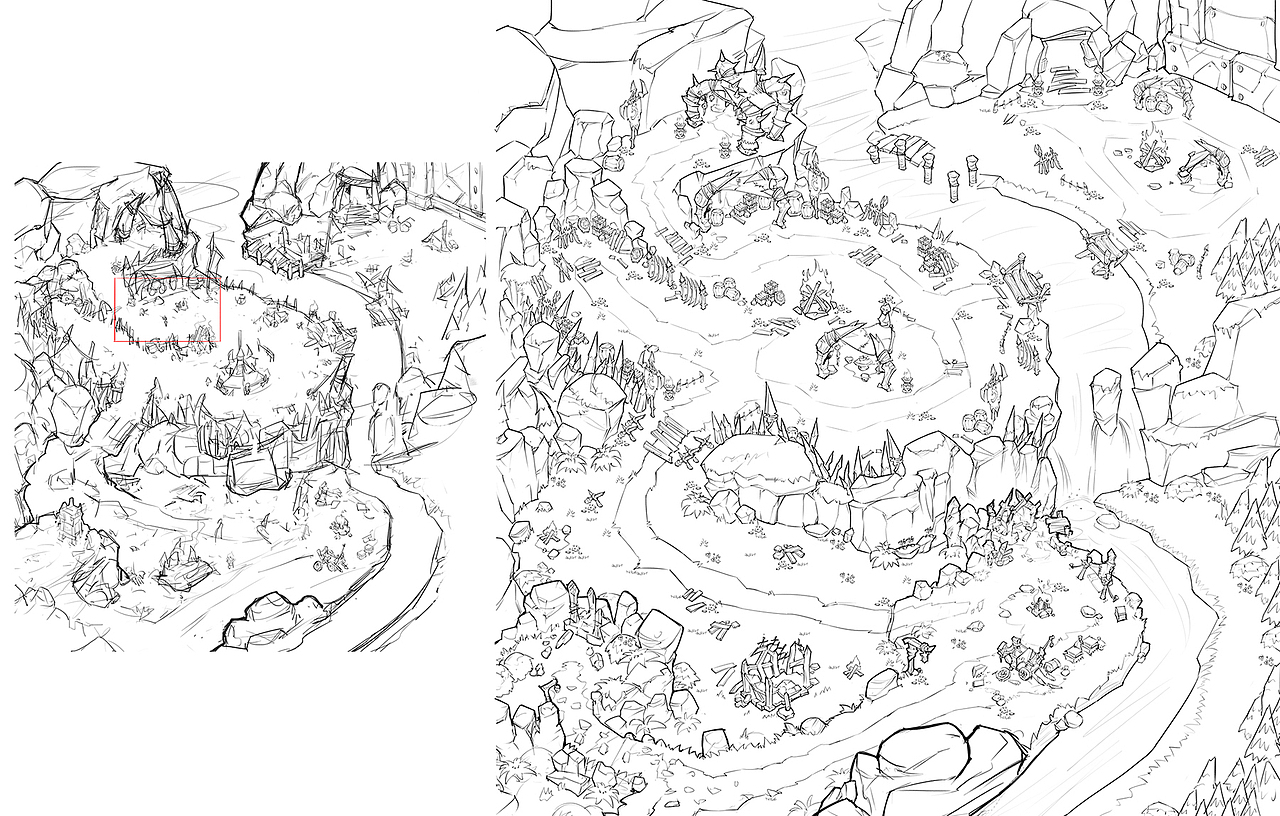 《君王3D》卡通风格游戏场景设计等