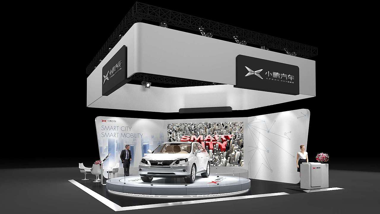CES2018 小鹏汽车展位（图ZMTQ4MzAyMzg4） - 其他三维 - 站酷设计师ChampionWANG原创素材 - 站酷ZCOOL