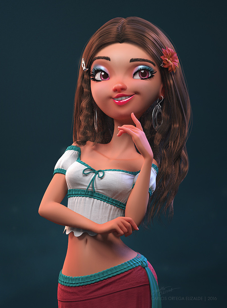 28欧美-迪士尼-女-夸张手办（图ZMjU2OTc1MDIw） - 商业插画 - 站酷设计师大熊猫beii原创素材 - 站酷ZCOOL